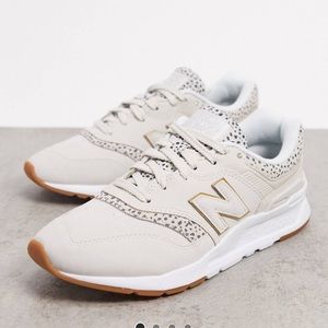 new balance 997H animal print sneakers